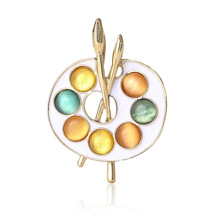 Artist palette enamel pins for painters artists art teachers and creative gifts